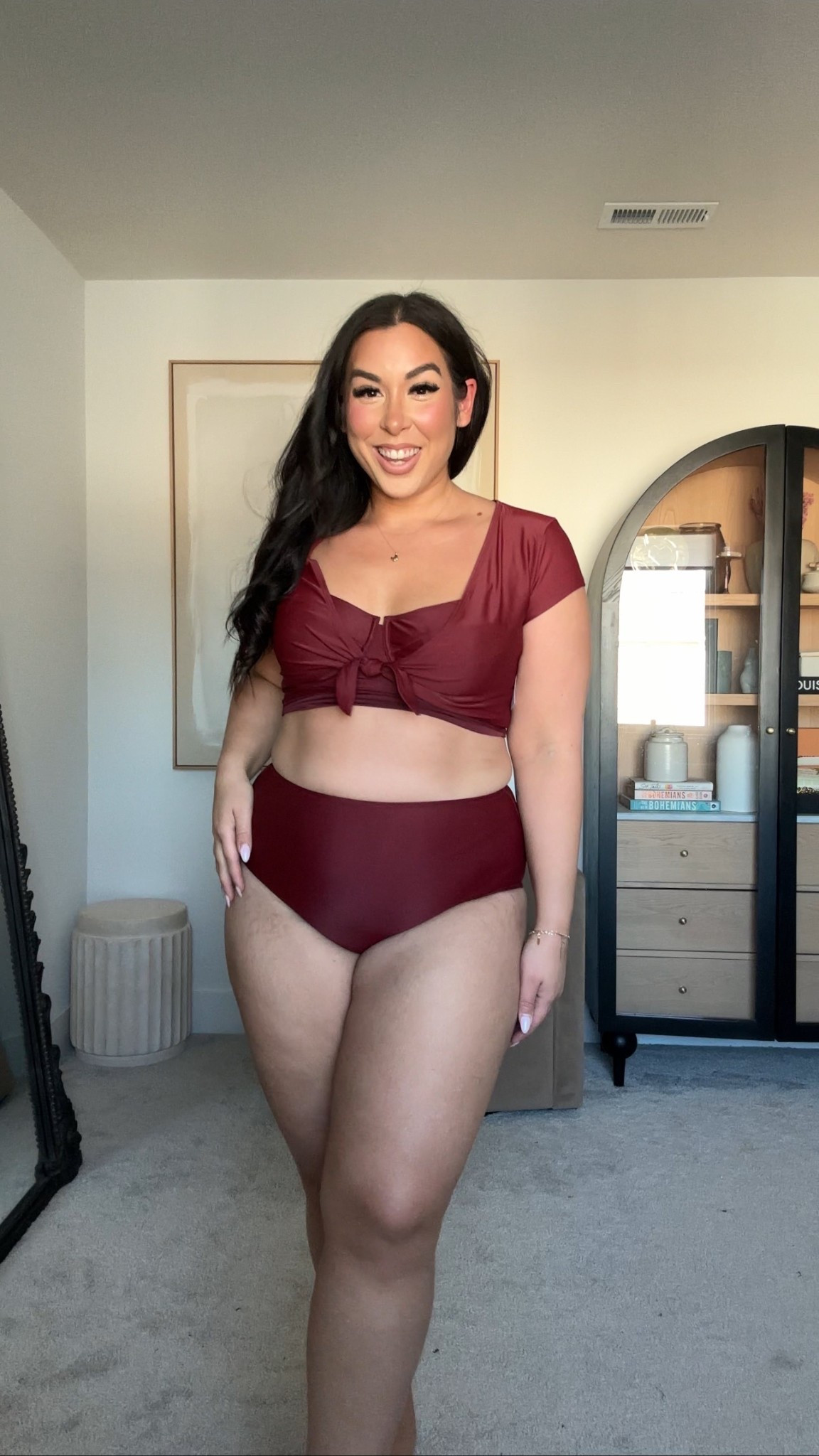 Midsize full coverage swimwear under $50! Wearing a size large!
-
-
-
One piece swimsuit, high waisted bikini, full coverage swimsuit, midsize swimsuit, beach outfit, affordable swimwear

#LTKSwim #LTKStyleTip #LTKTravel