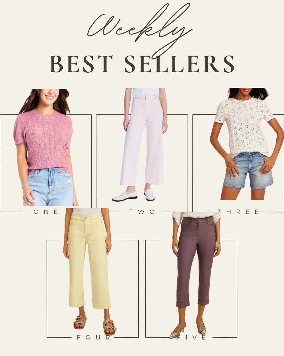 Weekly best sellers

#LTKPetite #LTKOver40 #LTKSeasonal