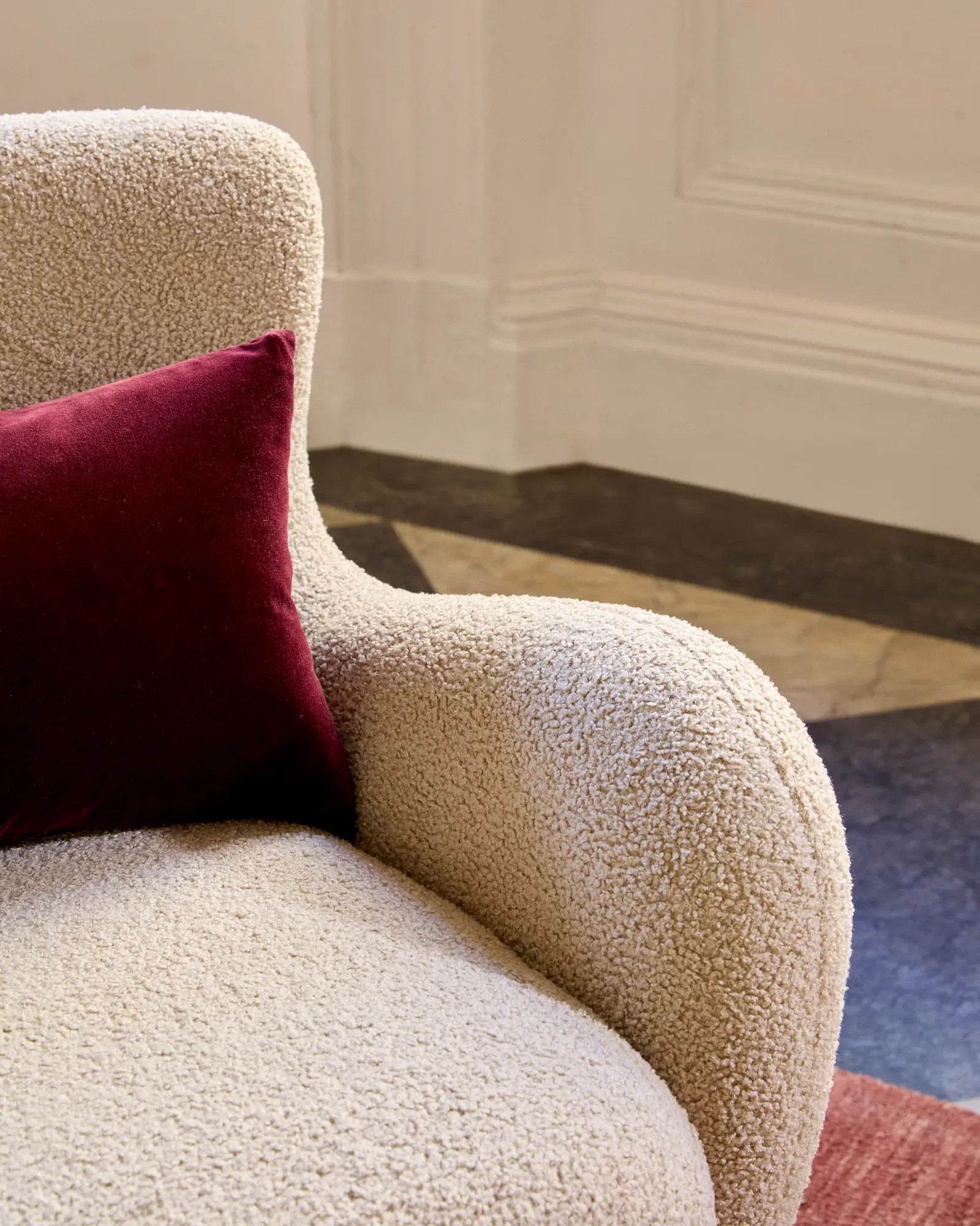 Teddy Boucle Wingback Accent Chair | Quince