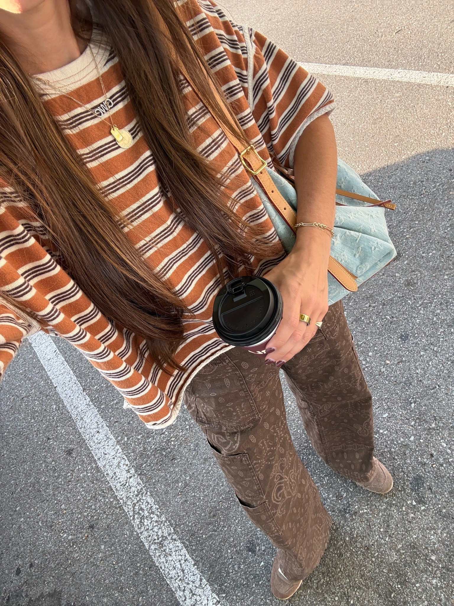 School pick up look. These Walmart bandana print pants are so comfy and perfect for fall. Wearing a size small for reference. Have cargo pockets on side. $16 and come in other prints as well. @Walmart #walmartpartner #walmartstyle

#LTKootd #LTKmomlife
