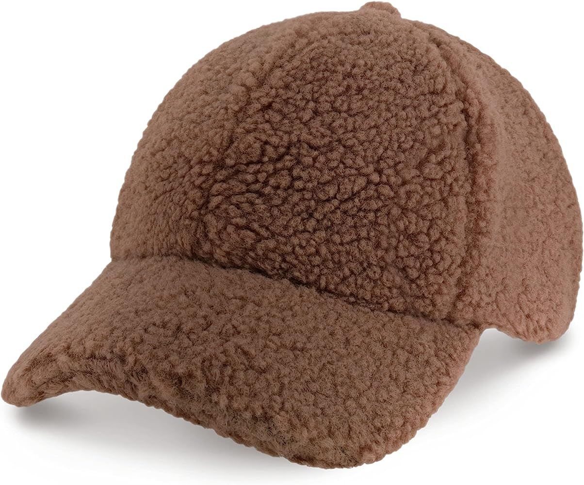 CHOK.LIDS Premium Sherpa Baseball Caps Winter Trendy Style Hats for Women Men Unisex Style Adjustabl | Amazon (US)