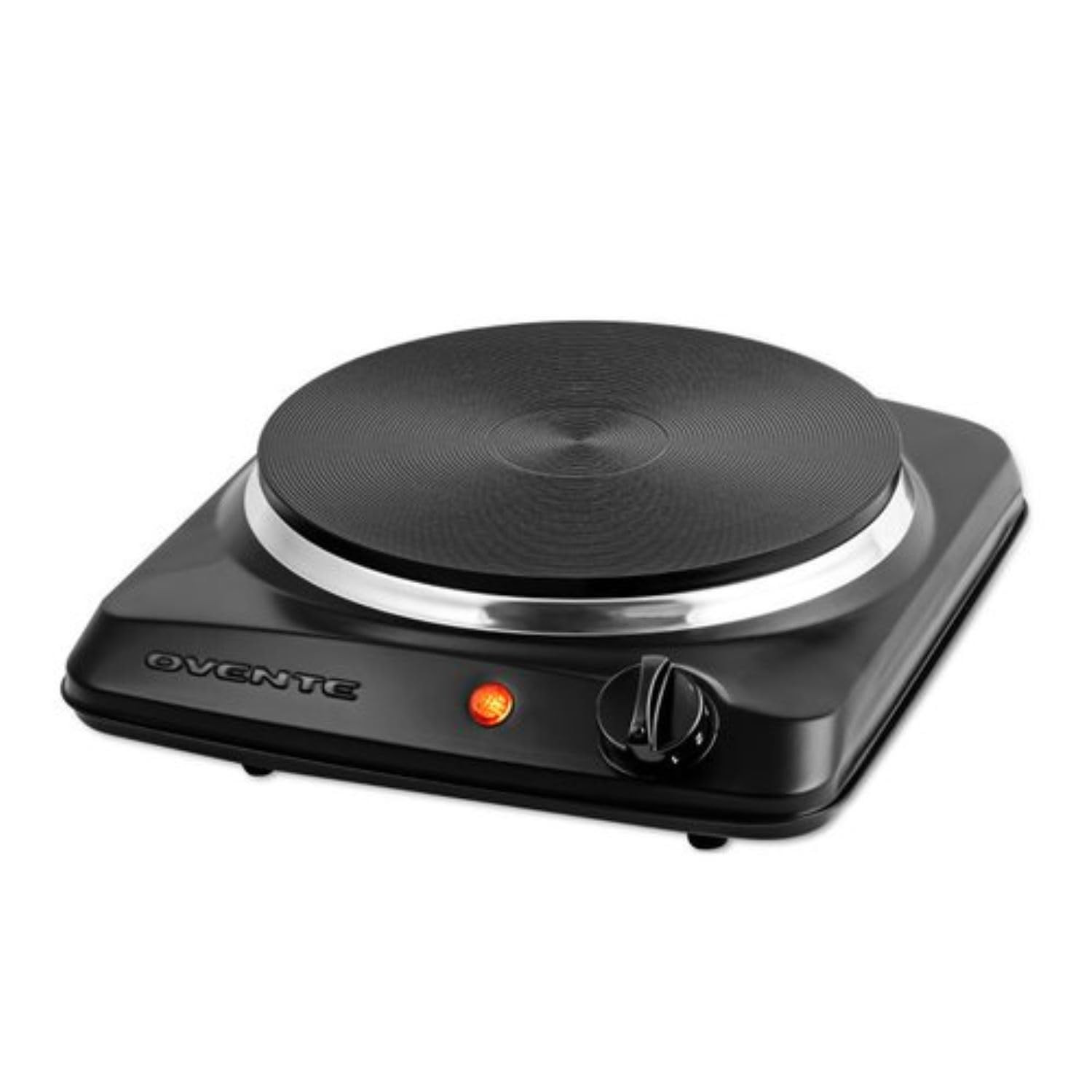 OVENTE Electric Countertop Single Burner, 1000W Cooktop with 7.25 Inch Cast Iron Hot Plate, 5 Lev... | Amazon (US)