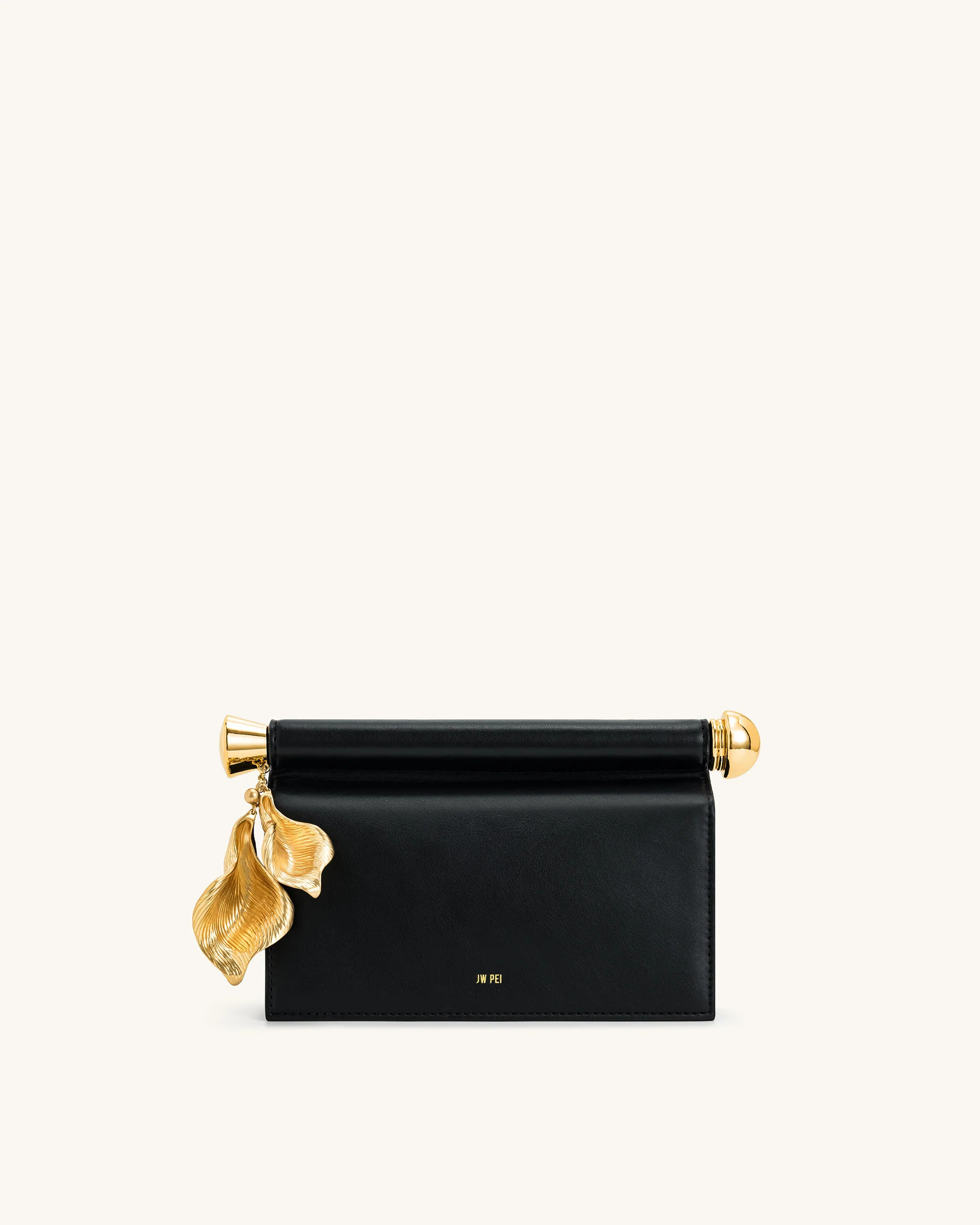 Holly Metal Pendant Embellished Clutch - Black | JW PEI US