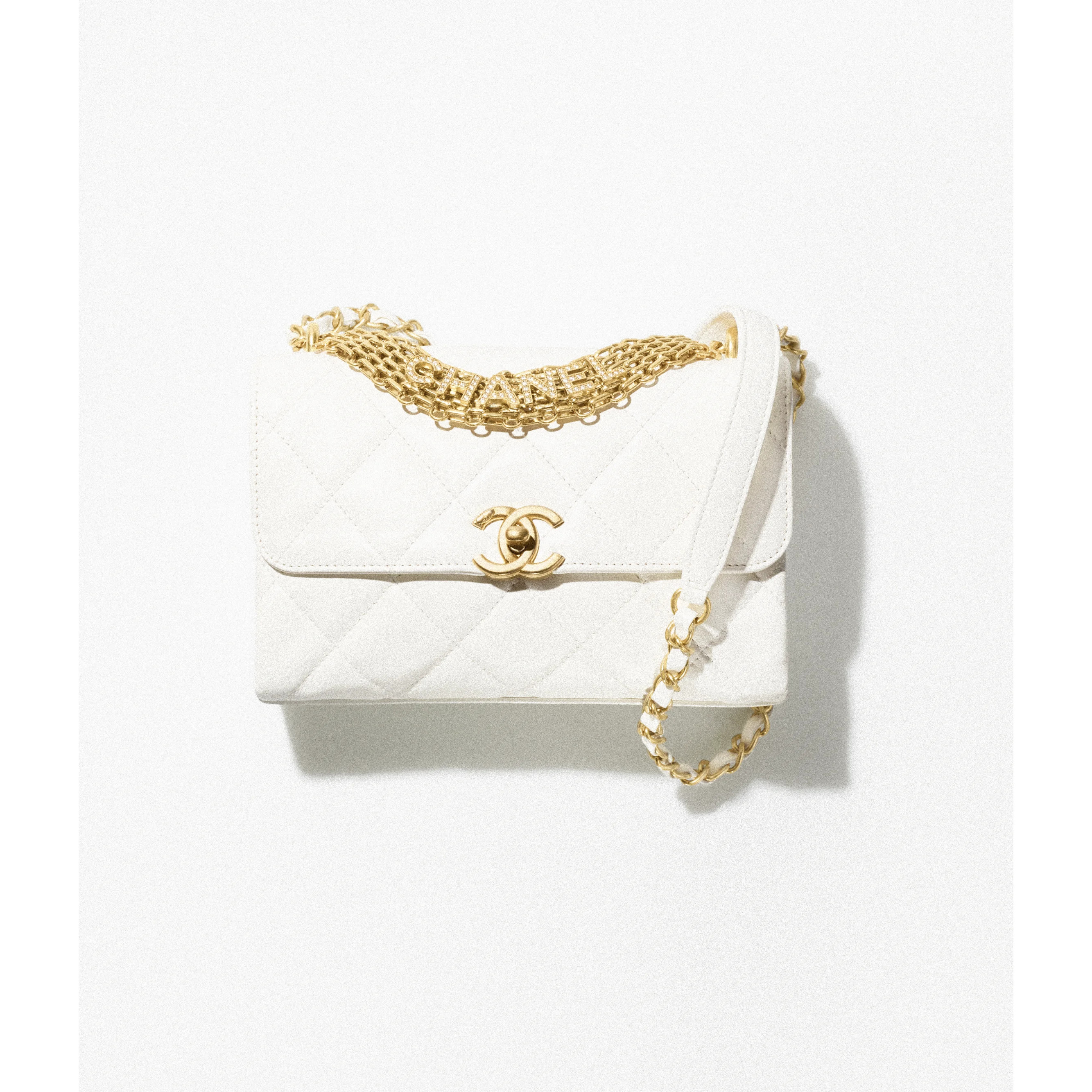 Small Flap Bag - Lambskin, strass & gold-tone metal — Fashion | CHANEL | Chanel, Inc. (US)