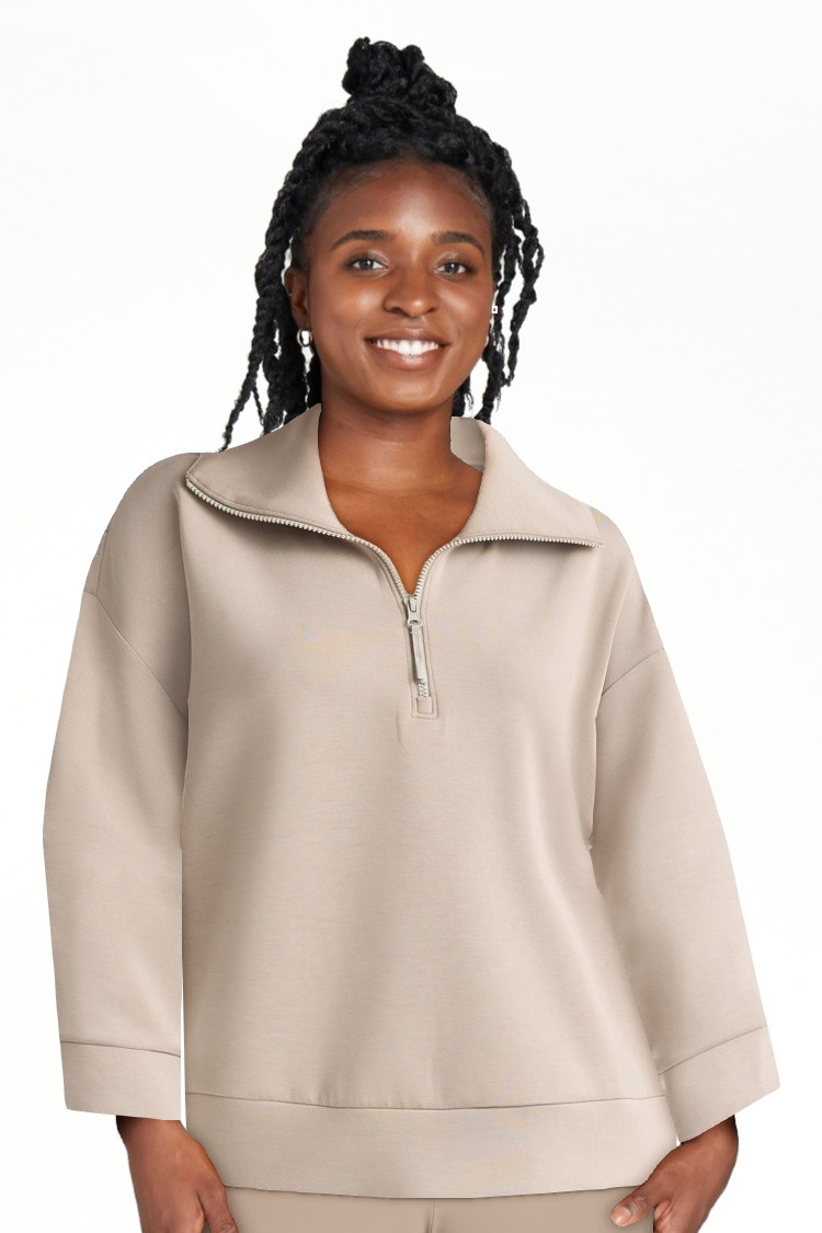 Avia Women's and Women's Plus Knit Quarter Zip Pullover, Sizes XS-4X | Walmart (US)