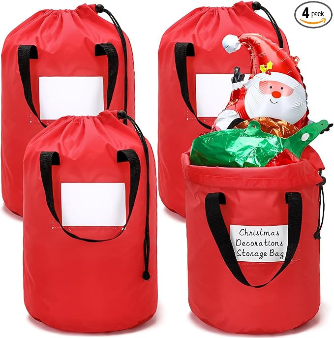 JULMELON 4 Pcs 21x14 Inch Christmas Inflatable Decorations Storage Bag, Tear Proof Christmas Deco... | Amazon (US)