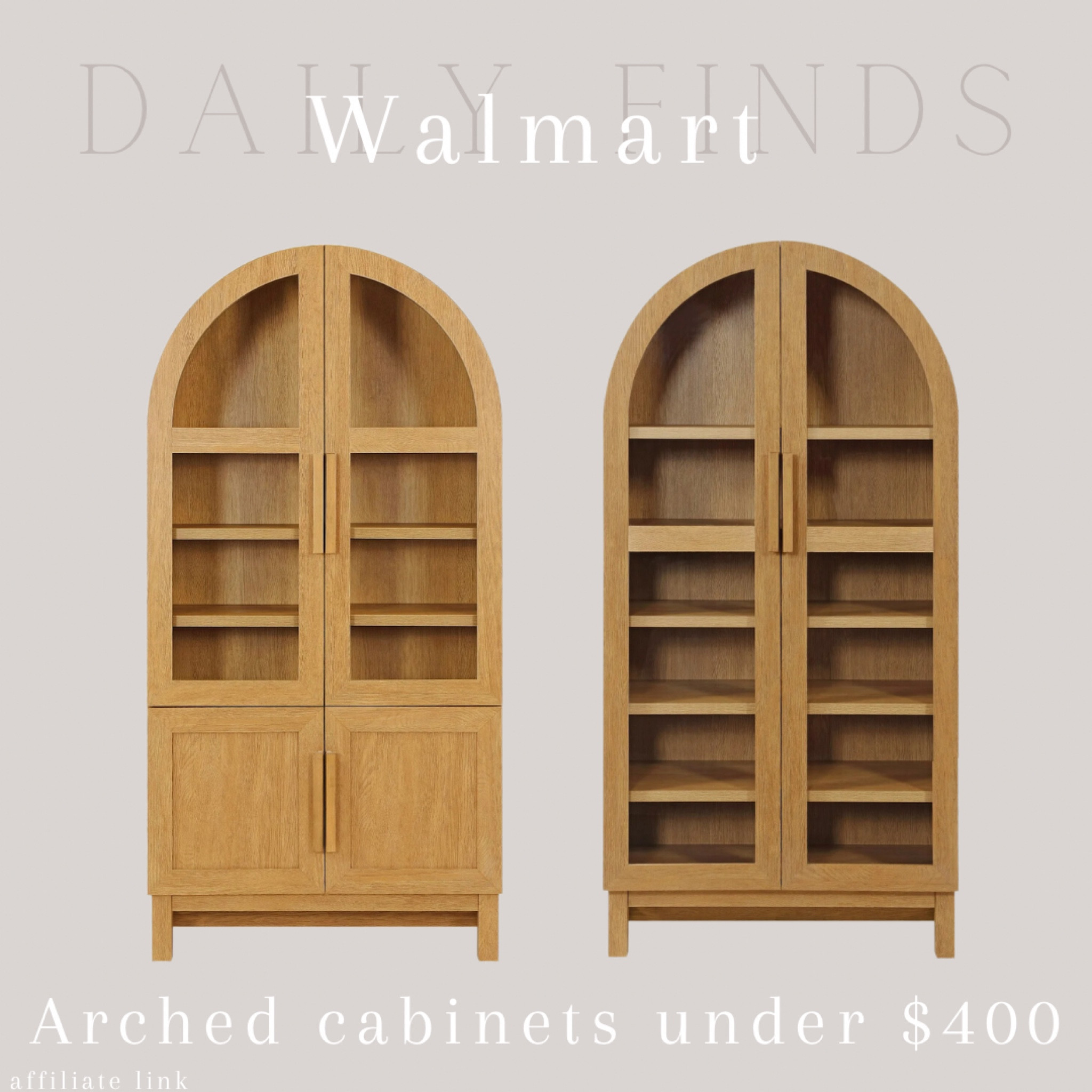 Arched cabinets under $400!! Also comes in black! 


Arched cabinet, display cabinet, home decor, neutral decor 


#walmart 

#LTKHome