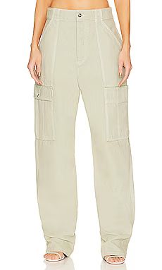 Helsa Wide Cargo Workwear Pants in Sage from Revolve.com | Revolve Clothing (Global)