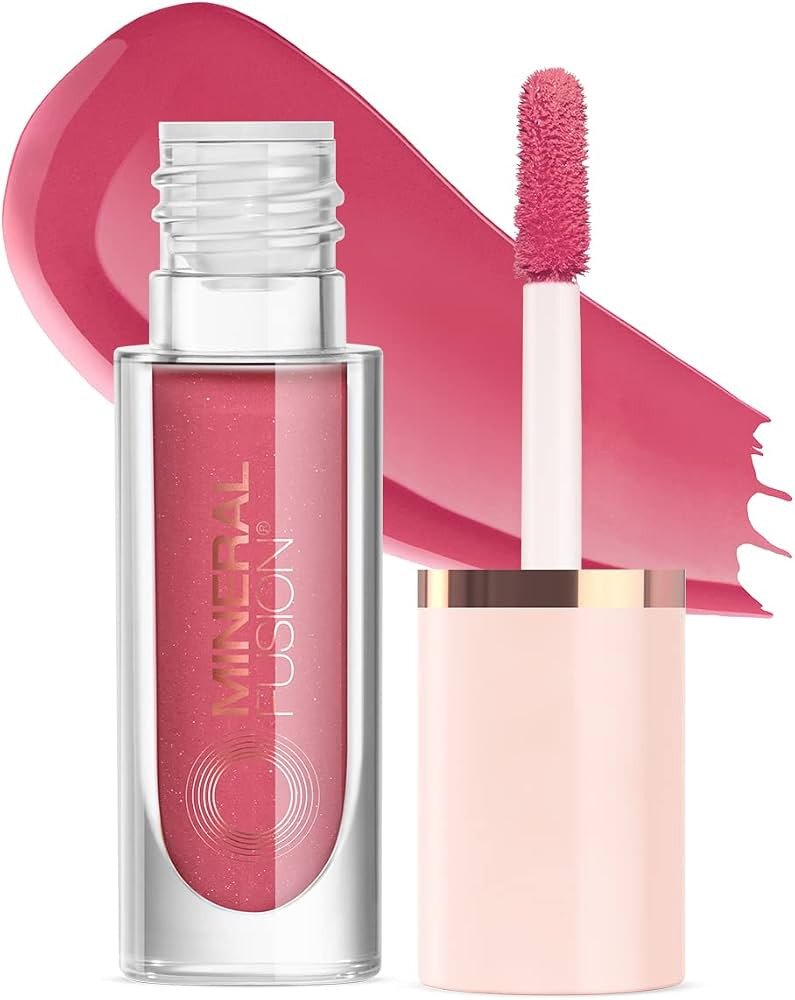 Mineral Fusion 2-in-1 Lip & Cheek Stain Rose, 0.10 fl oz, Rosey Pink hydrating, long-lasting, mat... | Amazon (US)