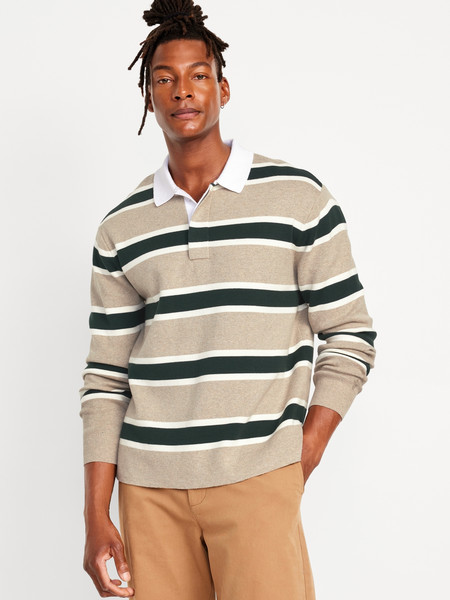 Rugby Stripe Polo Sweater | Old Navy (US)