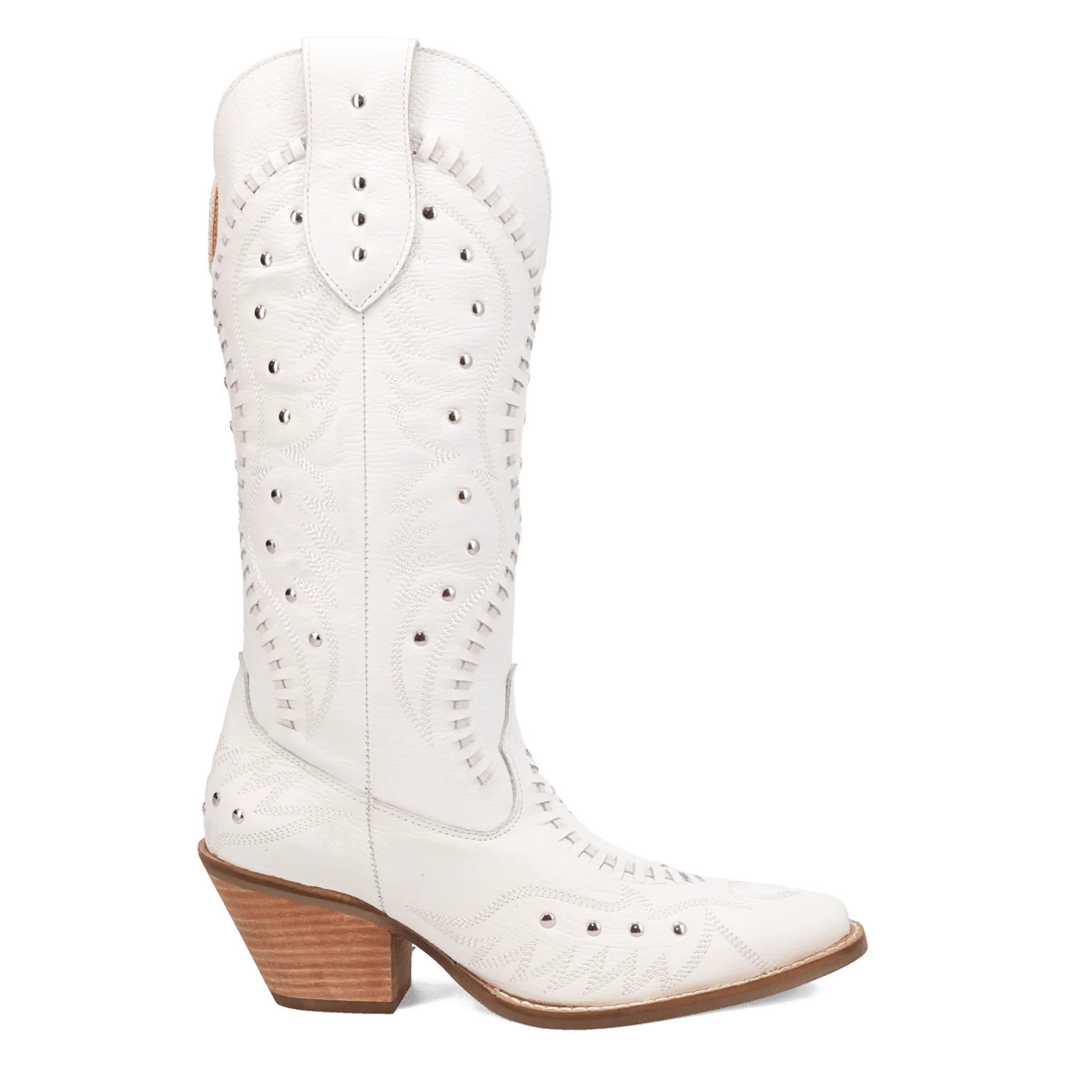 PRETTY 'N  PINK LEATHER BOOT WHITE / 7.5 / M | Dingo1969
