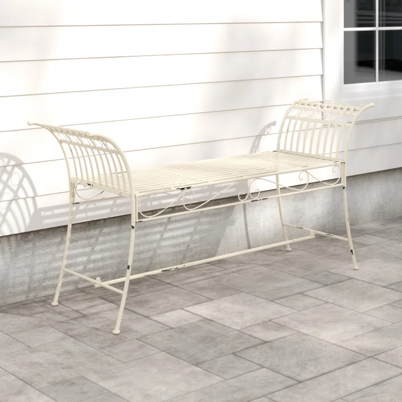 Kyel Iron Outdoor Bench | Wayfair North America