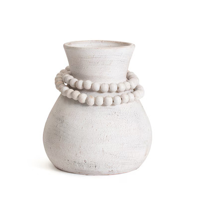 Origin 21 White Clay Coastal Vase | Lowe's