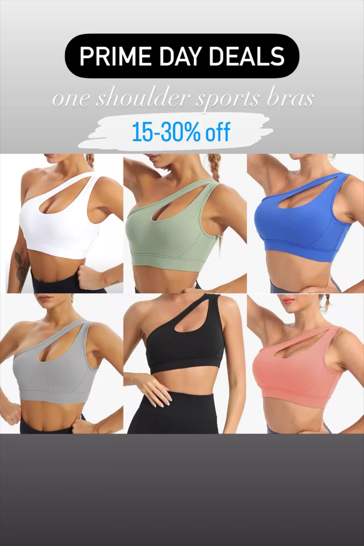 MATHACINO One Shoulder Sports Bra … curated on LTK