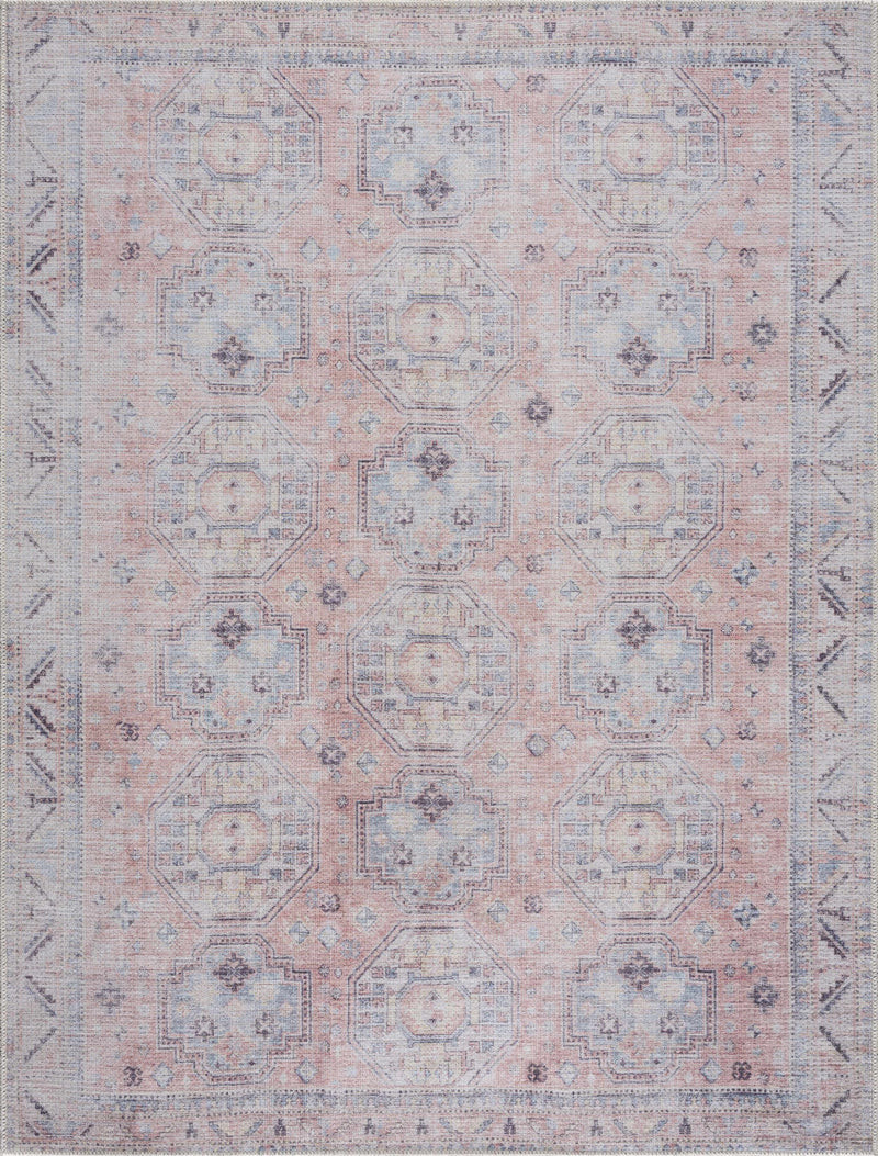 Morcott Peach Washable Area Rug | Boutique Rugs