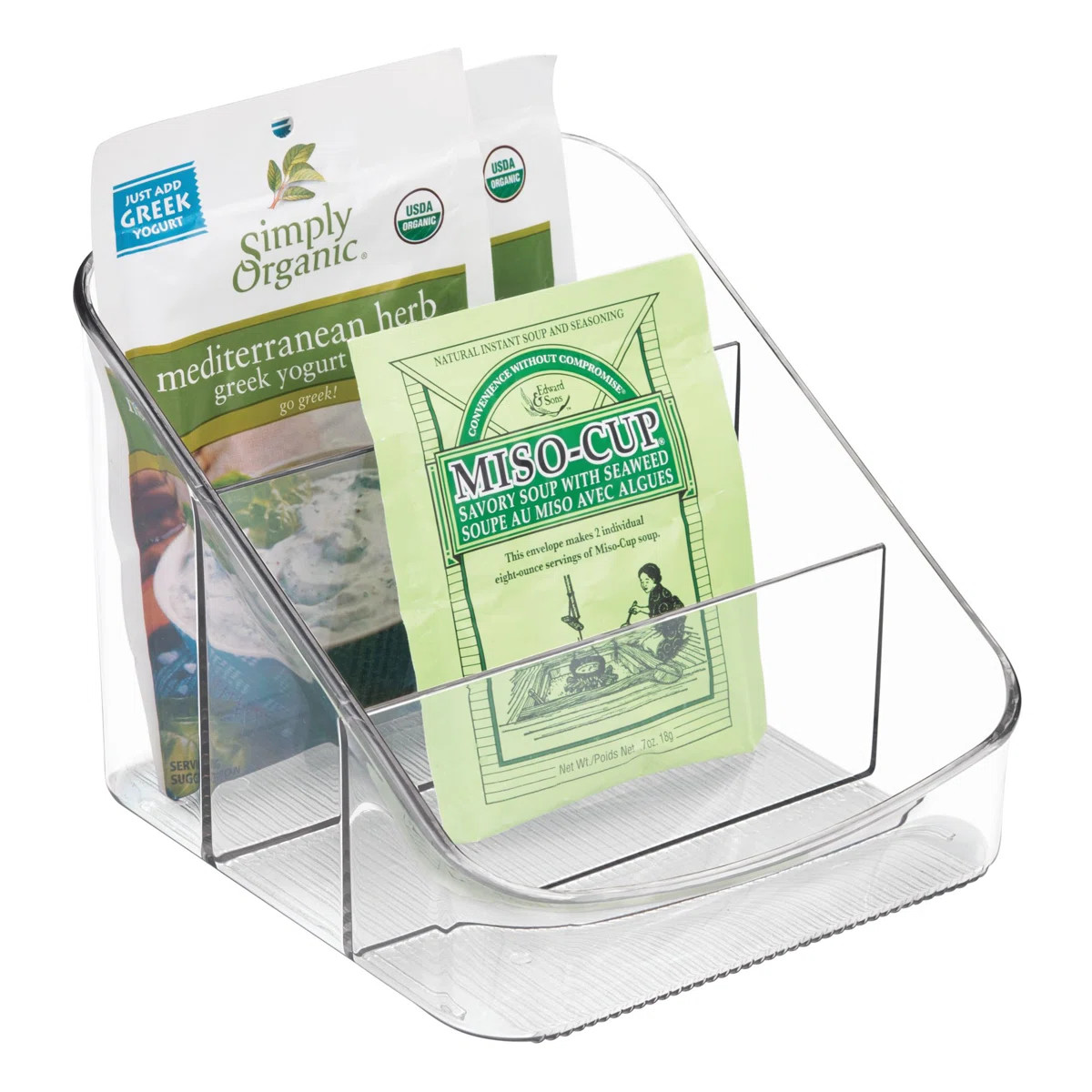 iDesign Linus BPA-Free Plastic 3-Tier Packet Organizer - 6.25" x 5.75" x 5", Clear | Wayfair North America