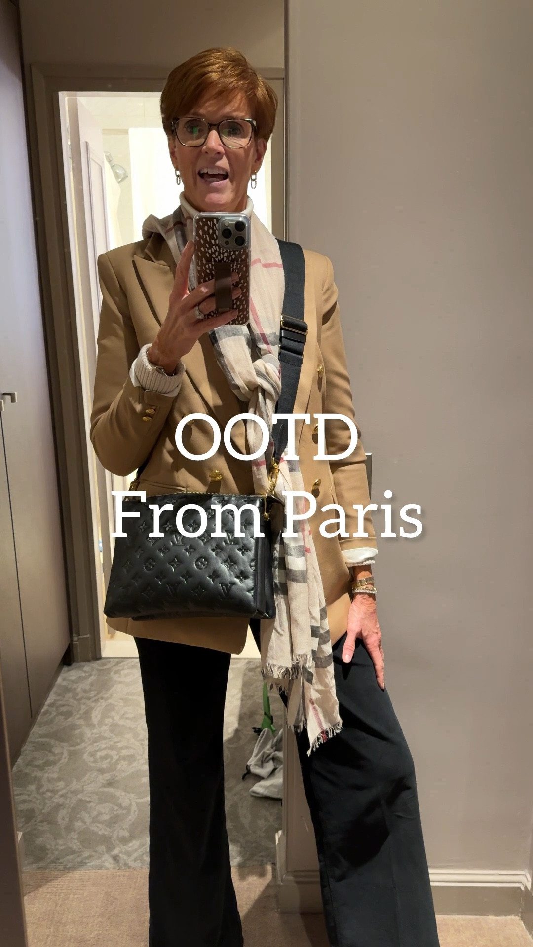 OOTD from Paris
More neutrals and layers. Cream turtleneck, neutral hooded sweater, camel blazer, wide black cords, Mary Jane’s.

#LTKTravel #LTKStyleTip #LTKOver40