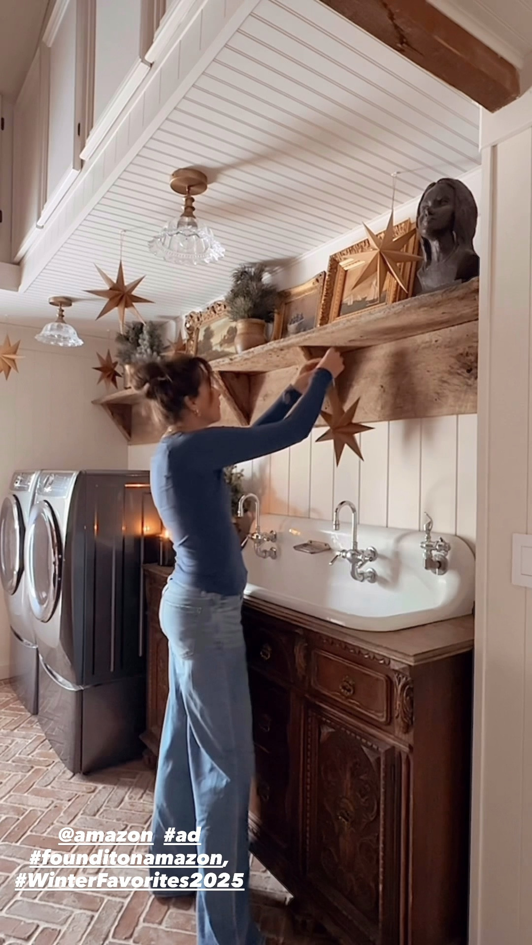 #ad Just what my laundry room needed for Christmas! Love these stars, these workout tops, this speaker (the best sound), and these cast iron dutch ovens, super impressed by the quality! 

#LTKGiftGuide #LTKHome #LTKHoliday