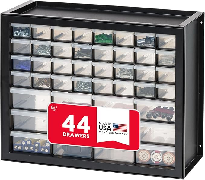 Amazon.com: IRIS USA 44-Drawer Small Parts Organizer, Made in USA, Storage Drawers for Screws, Nu... | Amazon (US)