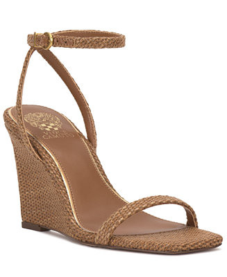 Women's Ambee Square Toe Wedge Sandals | Macy's