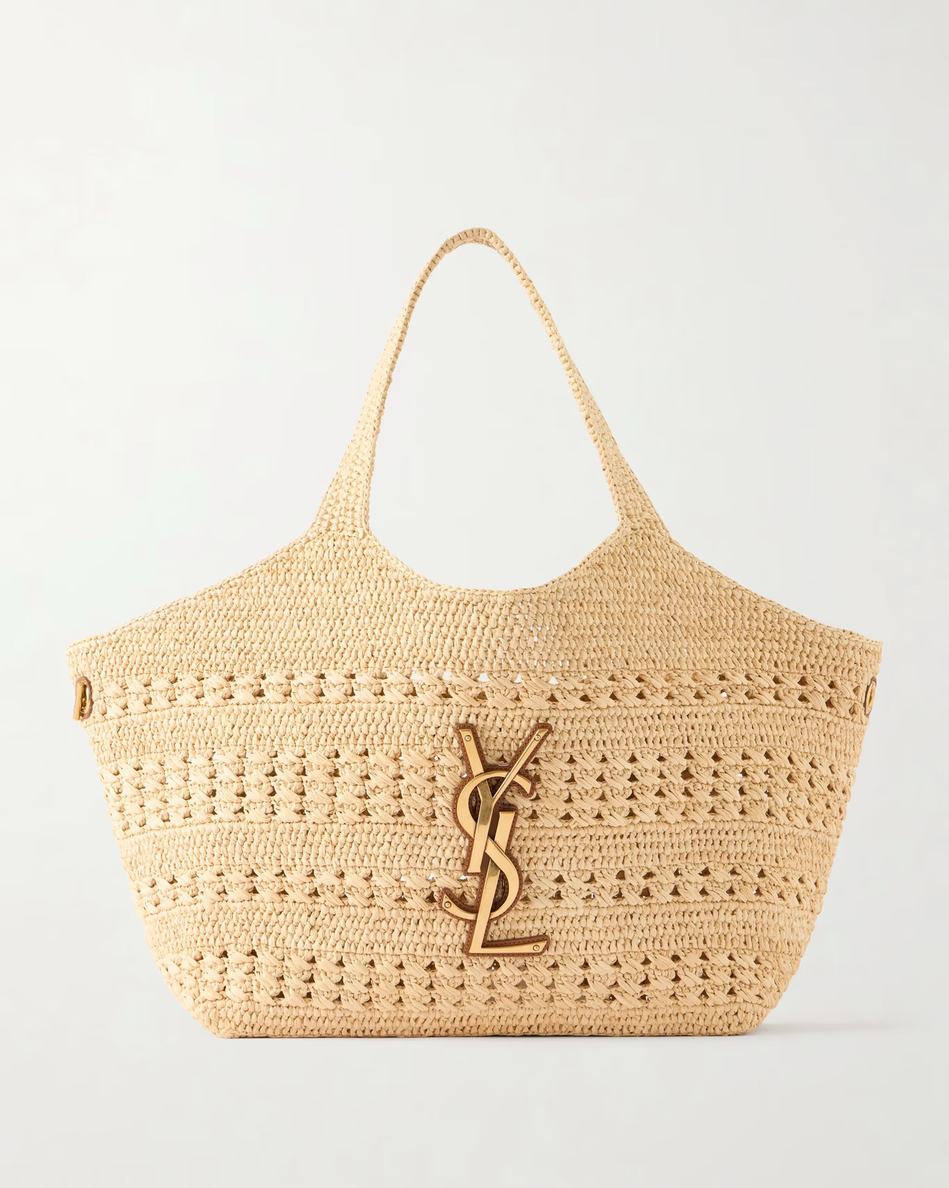 Saint Laurent summer tote, vacation bag,designer beach tote, ysl bag straw bag