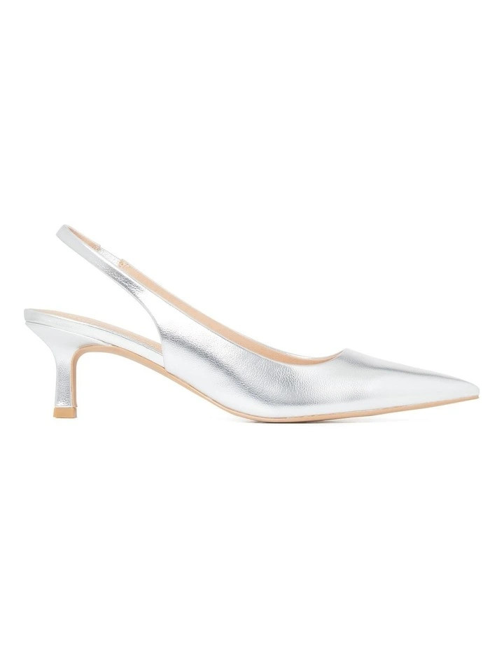 Nadine Slingback Pumps in Sliver | Myer