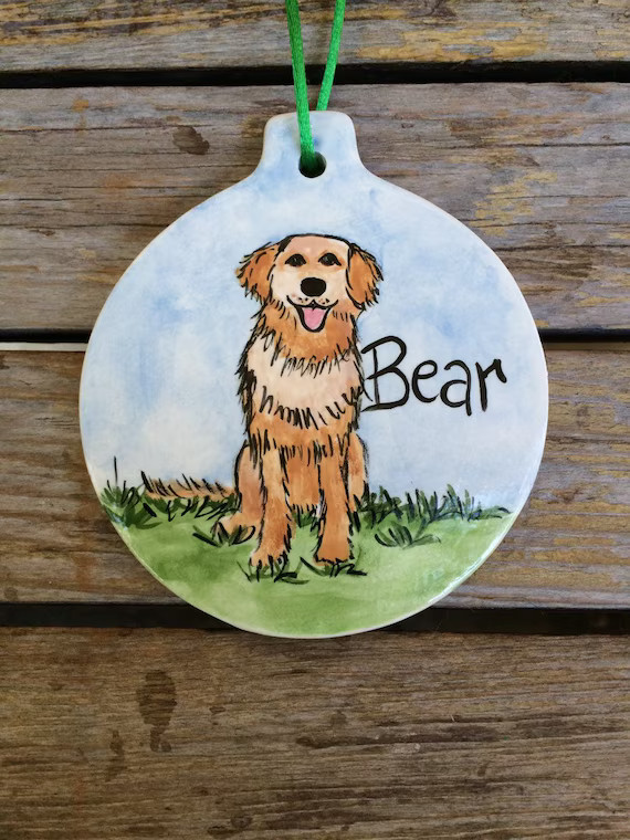 Personalized Pet Ceramic Christmas Ornament | Etsy | Etsy (US)