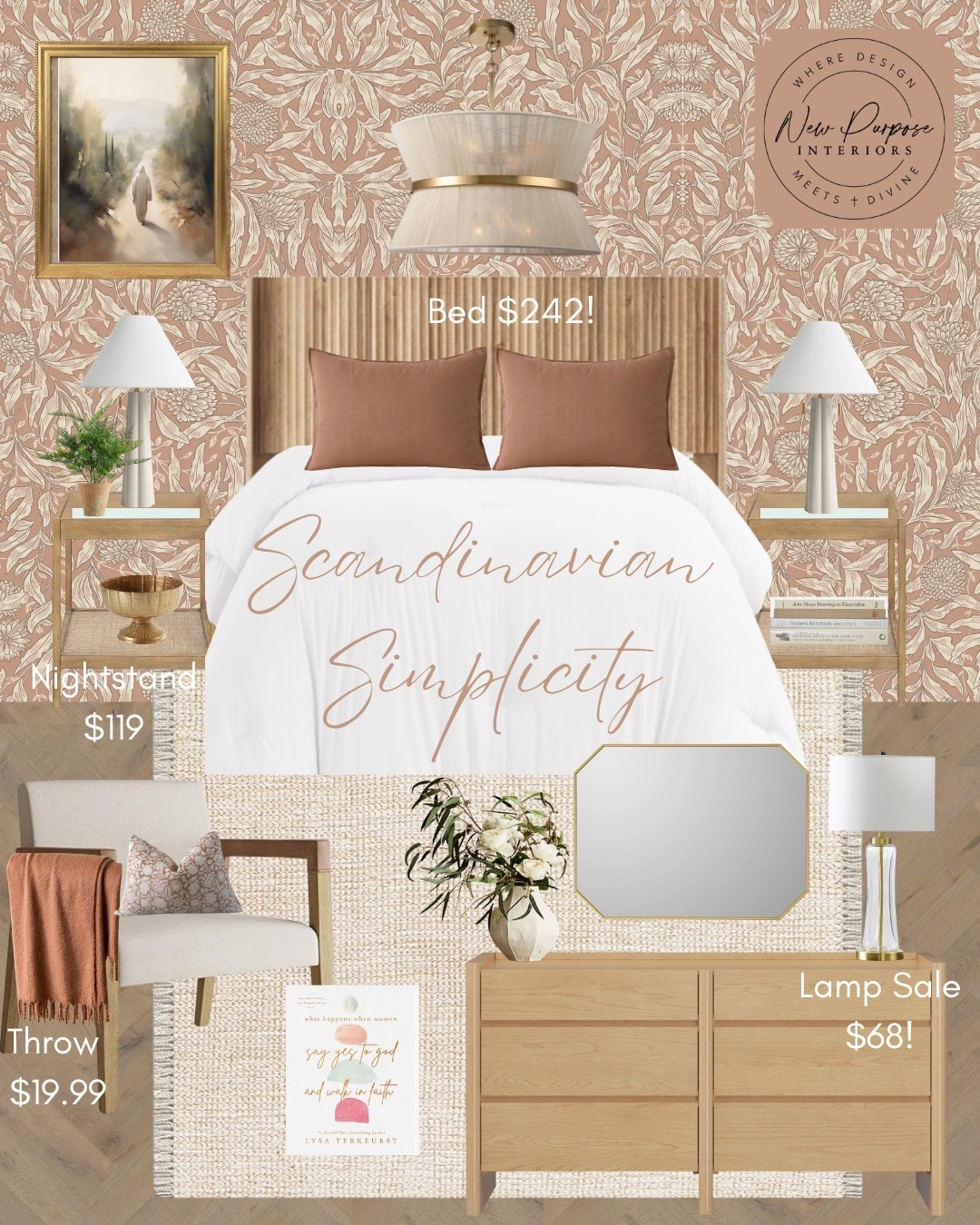 Scandinavian simplicity. A mix of high and low end makes this space affordable without compromising beauty. Inspired by one of my favorite Christian paintings, this place is a serene retreat grounded in love and peace  

#LTKFindsUnder100 #LTKSaleAlert #LTKHome