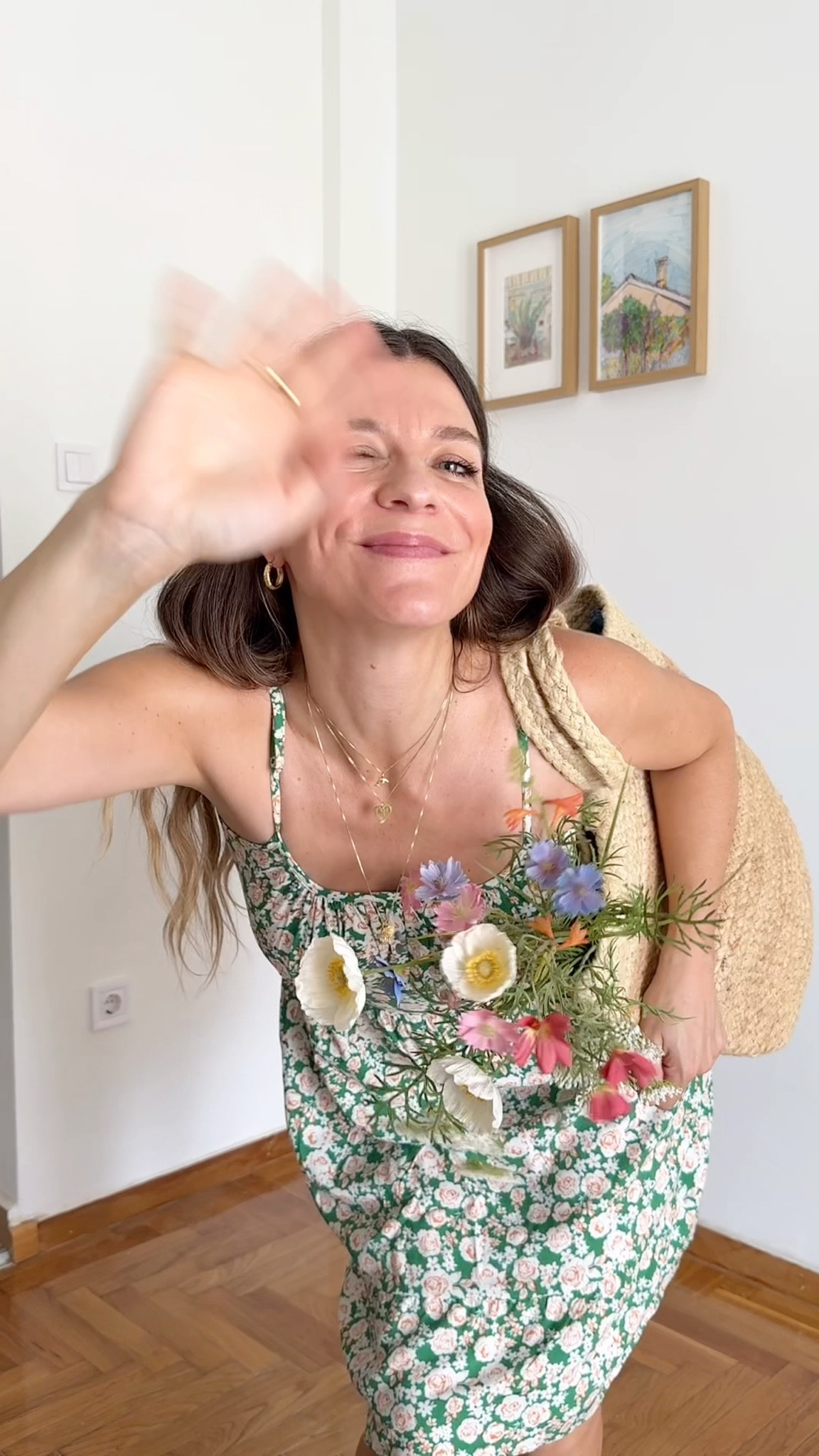 My favourite bonprix dress! Soft cotton, perfect length and such a cute print 🌸🌼