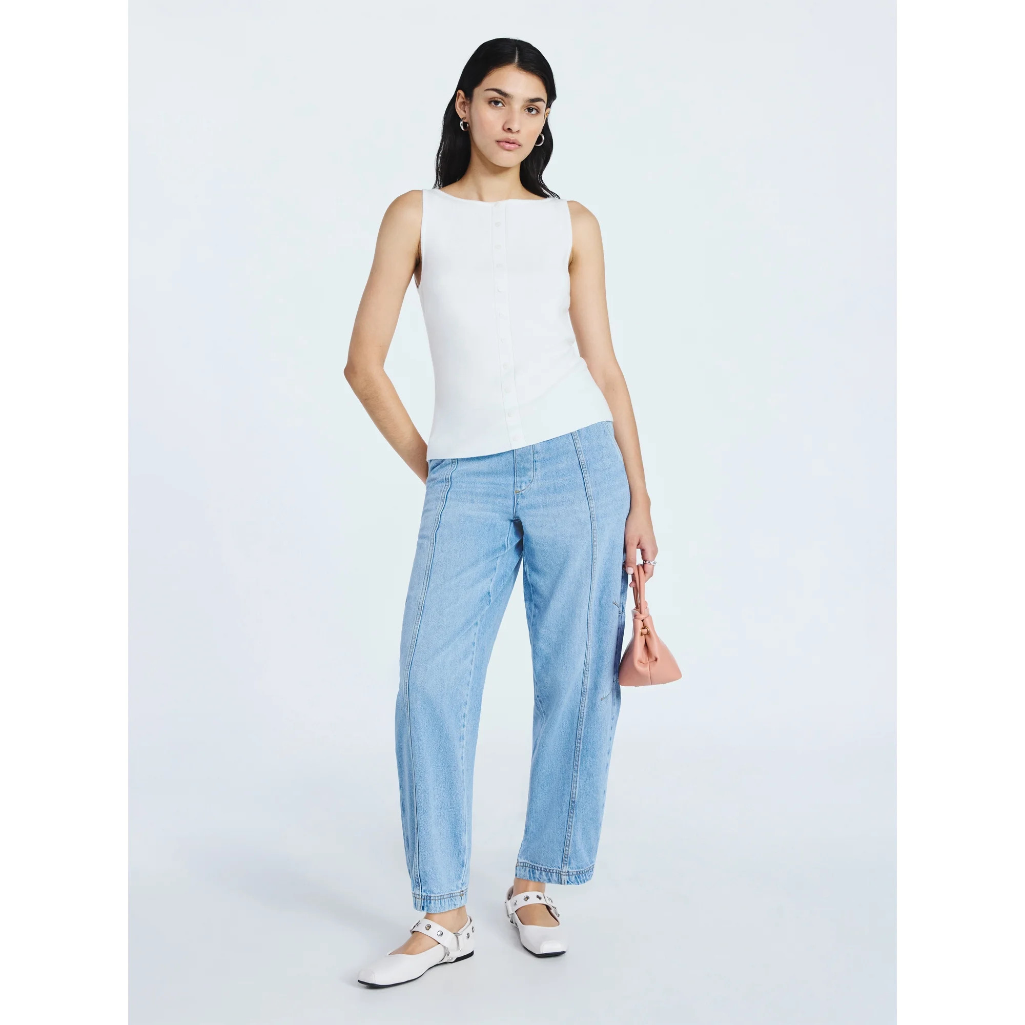 Scoop Women's Sleeveless Button Front Cardigan Sweater, Lightweight, Sizes XS-XXL | Walmart (US)