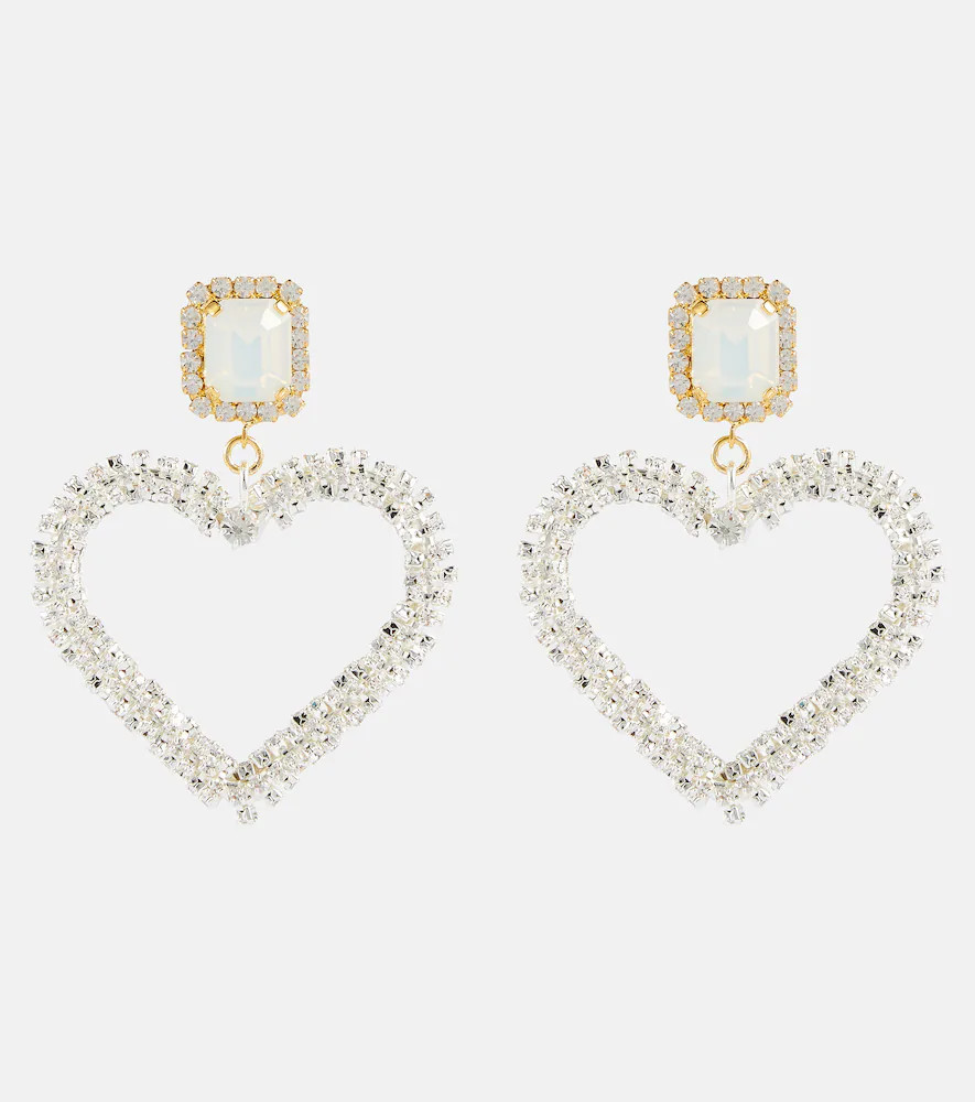 Magda Butrym Embellished asymmetric heart earrings | Mytheresa (INTL)