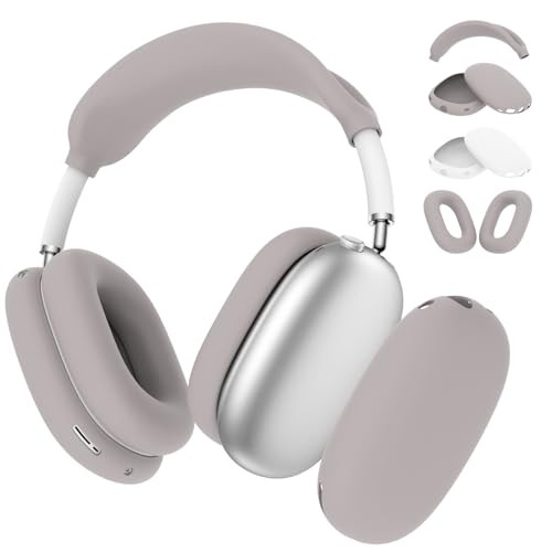 BRG 7 in 1 Silicone Case Covers for AirPods Max, Sweat-Proof Ear Pad Case Covers/Ear Cup Covers/Headband Cover for AirPods Max Headphones, Accessories Soft Shell Protectors for Apple AirPods Max | Amazon (US)