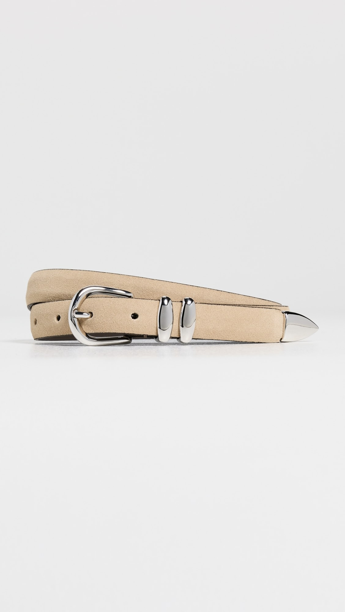 Skinny Double Fastener Leather Belt | Shopbop