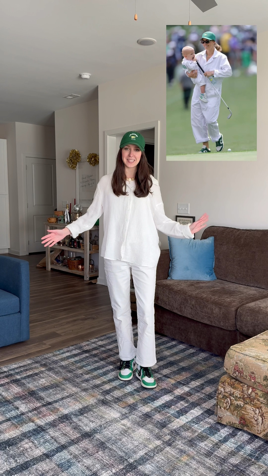 Masters caddie inspired outfit! 

#LTKFindsUnder100 #LTKWatchNow #LTKStyleTip