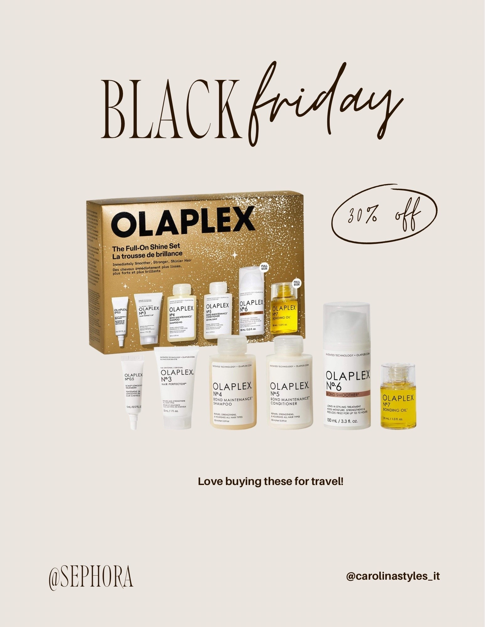 Olaplex holiday set these are so perfect for travel! And if you’ve been wanting to try! I love Olaplex and have seen results with it. Highly recommend! 

#LTKHoliday #LTKCyberWeek #LTKGiftGuide