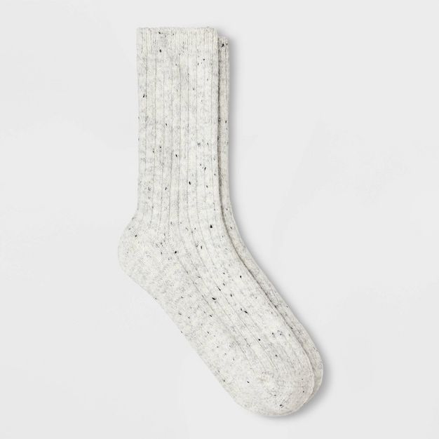 Women's Flecked Ribbed Super Soft Crew Boot Socks - Universal Thread™ | Target