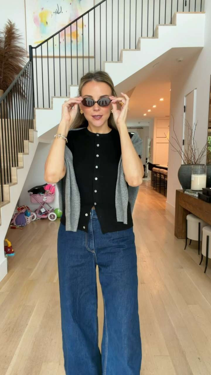 This top is knit & goes with so much!  

 #LTKdayinmylife #LTKgrwm #LTKootd