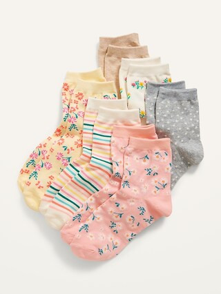Quarter Crew Socks 6-Pack for Women | Old Navy (US)