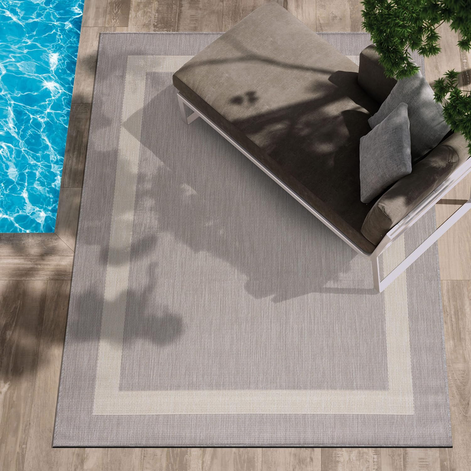 CAMILSON Outdoor Rug - Modern Area Rugs for Indoor and Outdoor patios, Kitchen and Hallway mats -... | Amazon (US)
