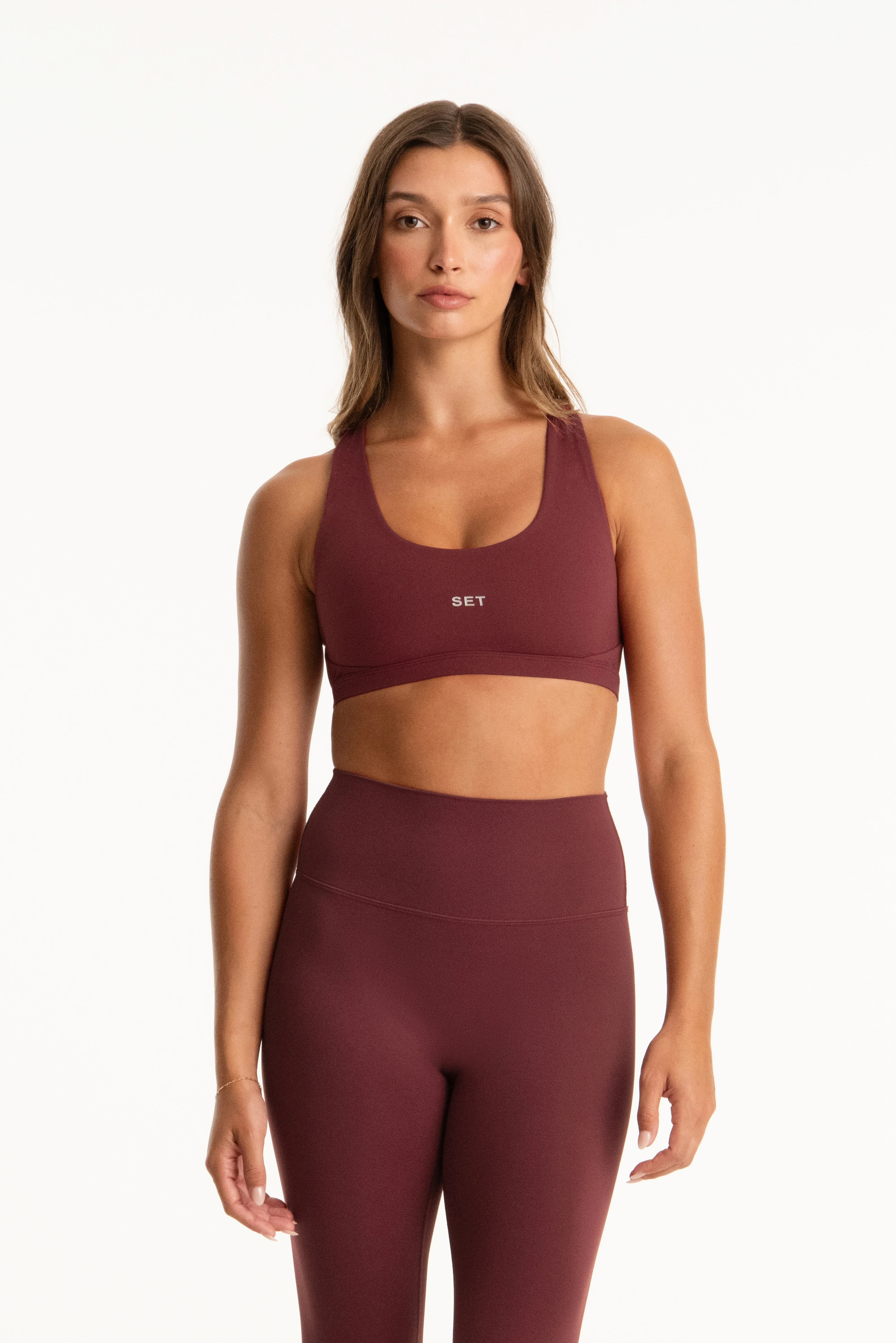 AIRLUXE™ BREATHE PARKE POSE BRA - RHUBARB | SET Active