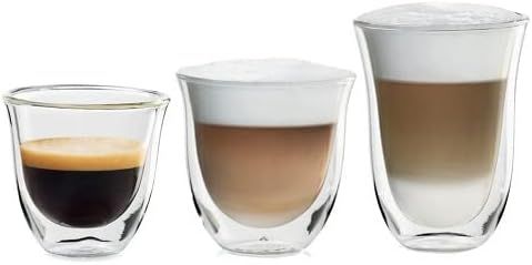 De'Longhi Fancy Collection Double Walled Thermo Espresso, Cappuccino and Latte Macchiato Glasses,... | Amazon (US)