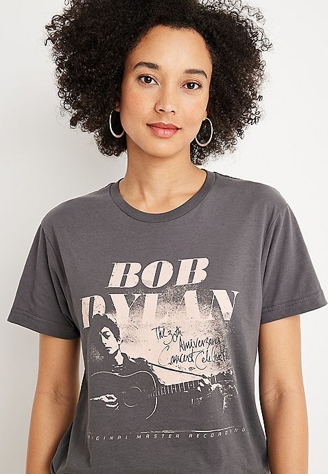 Bob Dylan 30th Anniversary Concert Oversized Graphic Tee | Maurices