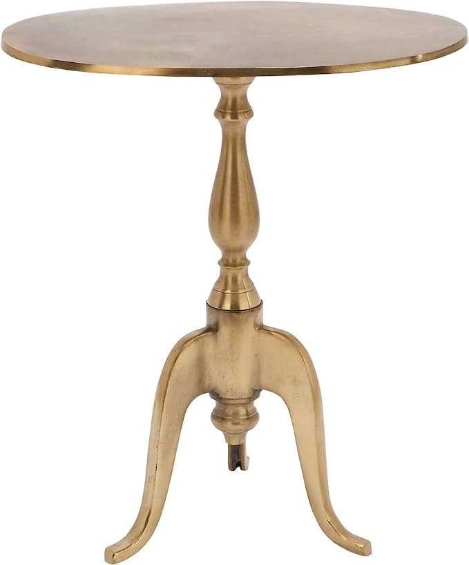 Deco 79 Aluminum Small Accent Table, 19" x 12" x 21", Gold | Amazon (US)