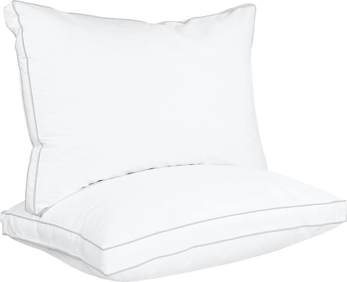 Utopia Bedding Bed Pillows for Sleeping, Queen Size, White, Gusseted Pillow | Amazon (US)