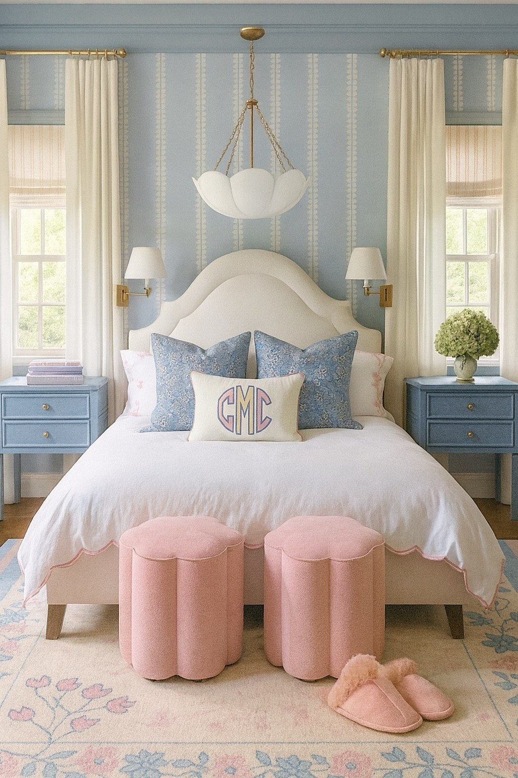 For the big girls all the pink and blue elements- Sale alert these night stands are about to sell out !!!  

#ltkhome #kidsroom #bedroom 

#LTKKids #LTKHome #LTKSaleAlert