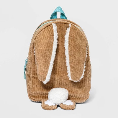 Toddler Girls' Rabbit Corduroy Backpack - Cat & Jack™ Brown | Target