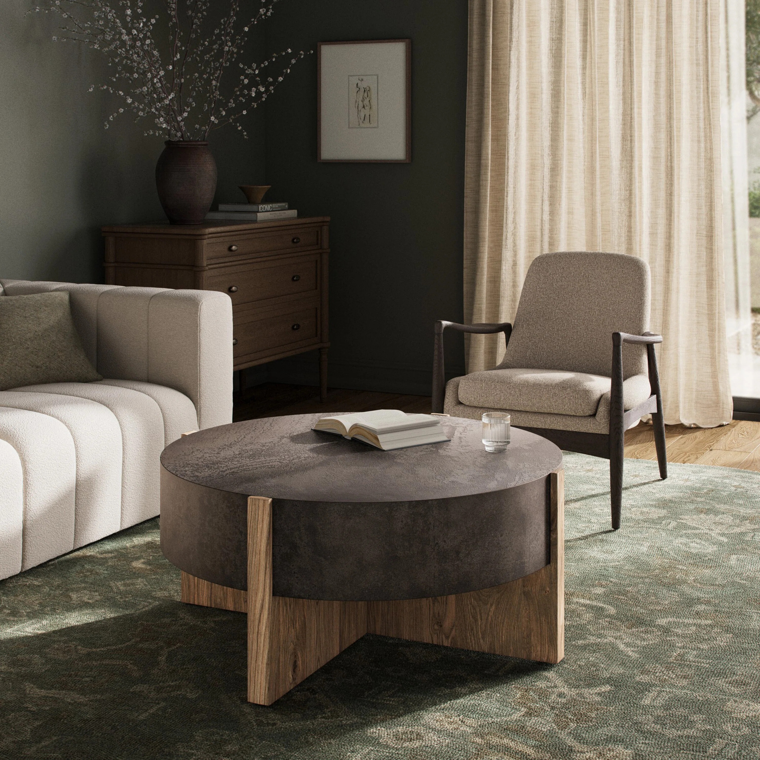 Glendo Cross Legs Coffee Table | Wayfair North America