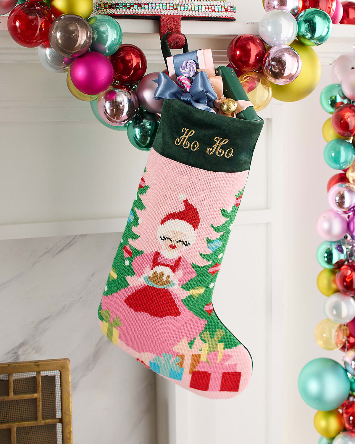 To My Mom, Mrs. Claus" Christmas Stocking, Personalized | Neiman Marcus