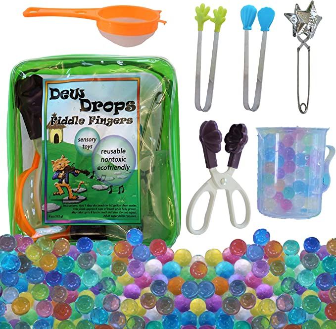 SENSORY4U Water Beads with Fine Motor Sensory Toys Set, Water Bead Sensory Bin Kit, Kids Learning... | Amazon (US)