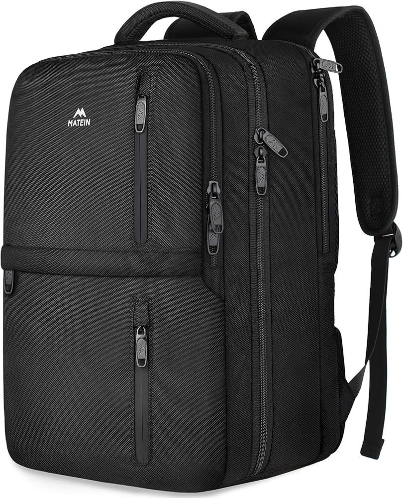 Travel Backpack, 40L Flight Approved Carry on Hand Luggage, MATEIN Water Resistant Anti-Theft Bus... | Amazon (US)